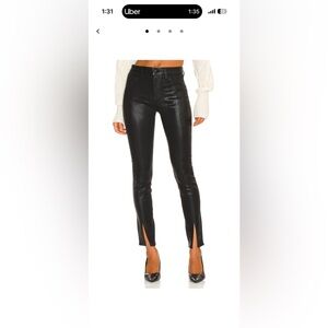 L'AGENCE Black coated jeans